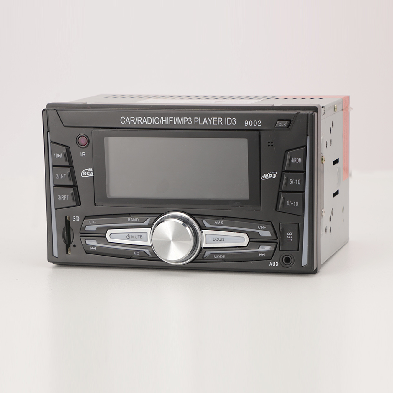 Автомобильный стереосистема с фиксированной панелью, двойной DIN, автомобильный MP3-плеер