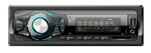 MP3-плеер для автомобильной стереосистемы, один DIN-плеер с фиксированной панелью, автомобильный MP3-плеер с тегом ID3