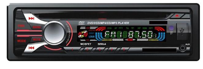 Автомобильный DVD-плеер с фиксированной панелью, один стандарт DIN