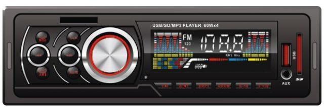 Автомобильный MP3-плеер с фиксированной панелью и SD-входом