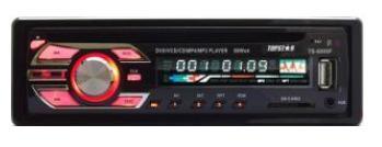 Автомобильный DVD-плеер с фиксированной панелью на один стандарт DIN TS-6005f