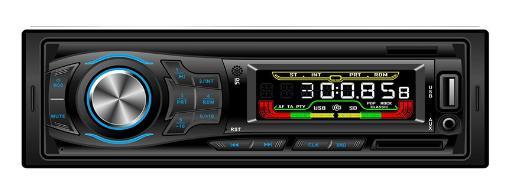 Автомобильный MP3-плеер с одной фиксированной панелью DIN и длинным динамиком