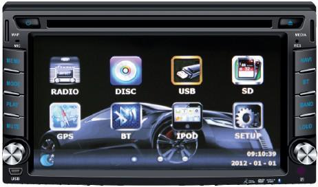 6,2-дюймовый автомобильный DVD-плеер с двойным DIN и системой Wince/Android