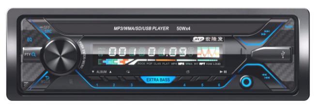 Авто Автомобильный MP3-плеер Один DIN Съемная панель Автомобильный MP3-плеер