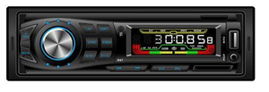 FM-передатчик аудио один DIN с фиксированной панелью Автомобильный MP3-плеер Автомобильный ресивер с тегом ID3