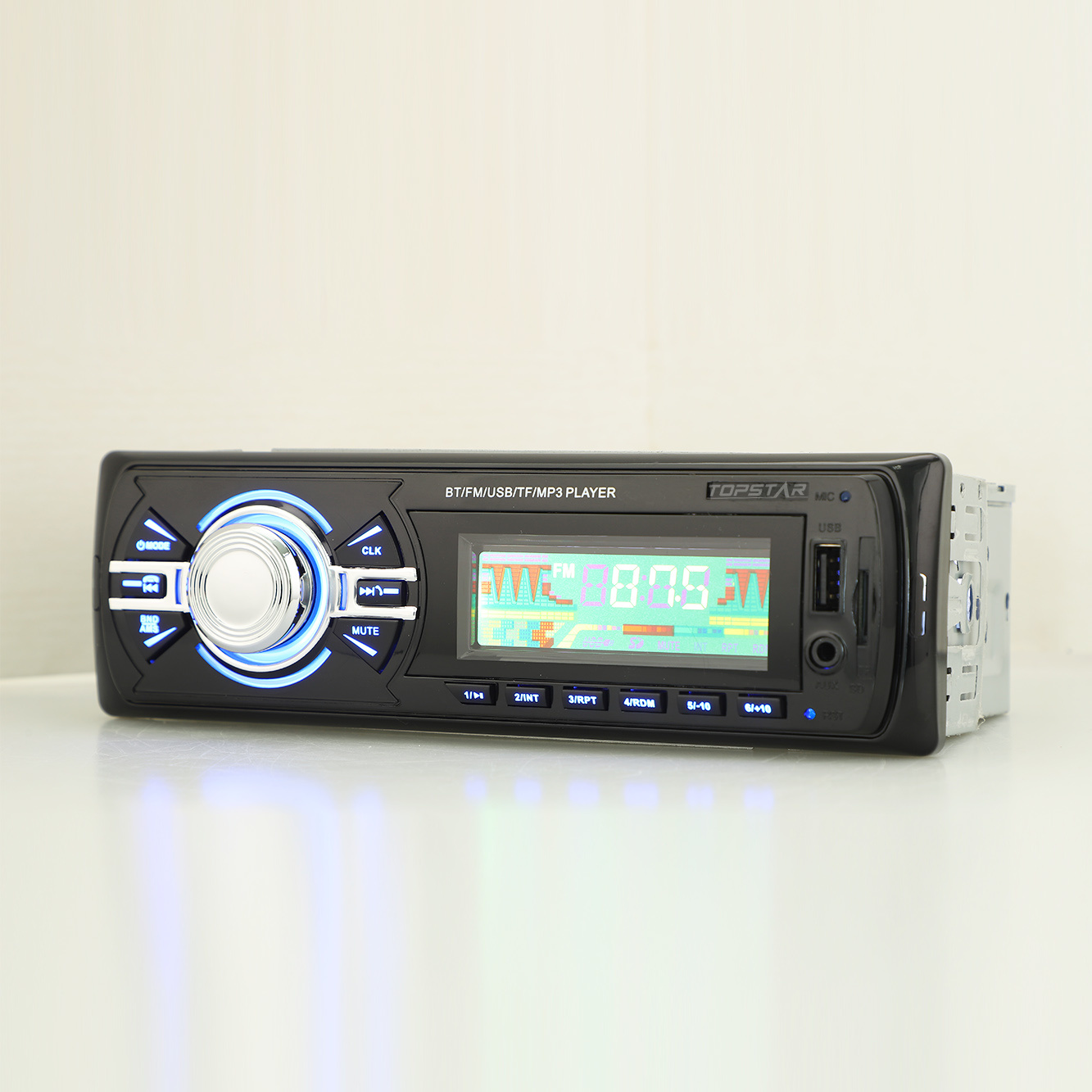 Автомобильный MP3-плеер Автомобильный видеоплеер MP3 для автомобиля Авто Стерео Автомобильный ЖК-плеер Автомобильная часть One DIN с фиксированной панелью Автомобильный плеер