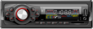 Автомобильный MP3-плеер с фиксированной панелью, высокочувствительный FM-приемник