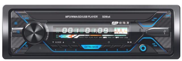 Авто Автомобильный MP3-плеер Один DIN Съемная панель Автомобильный MP3-плеер