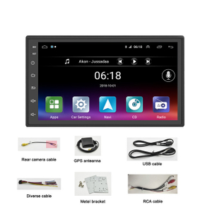 Мультимедийный сенсорный экран с двойным DIN Автомобильный радиоприемник 7-дюймовый 2DIN Android-плеер