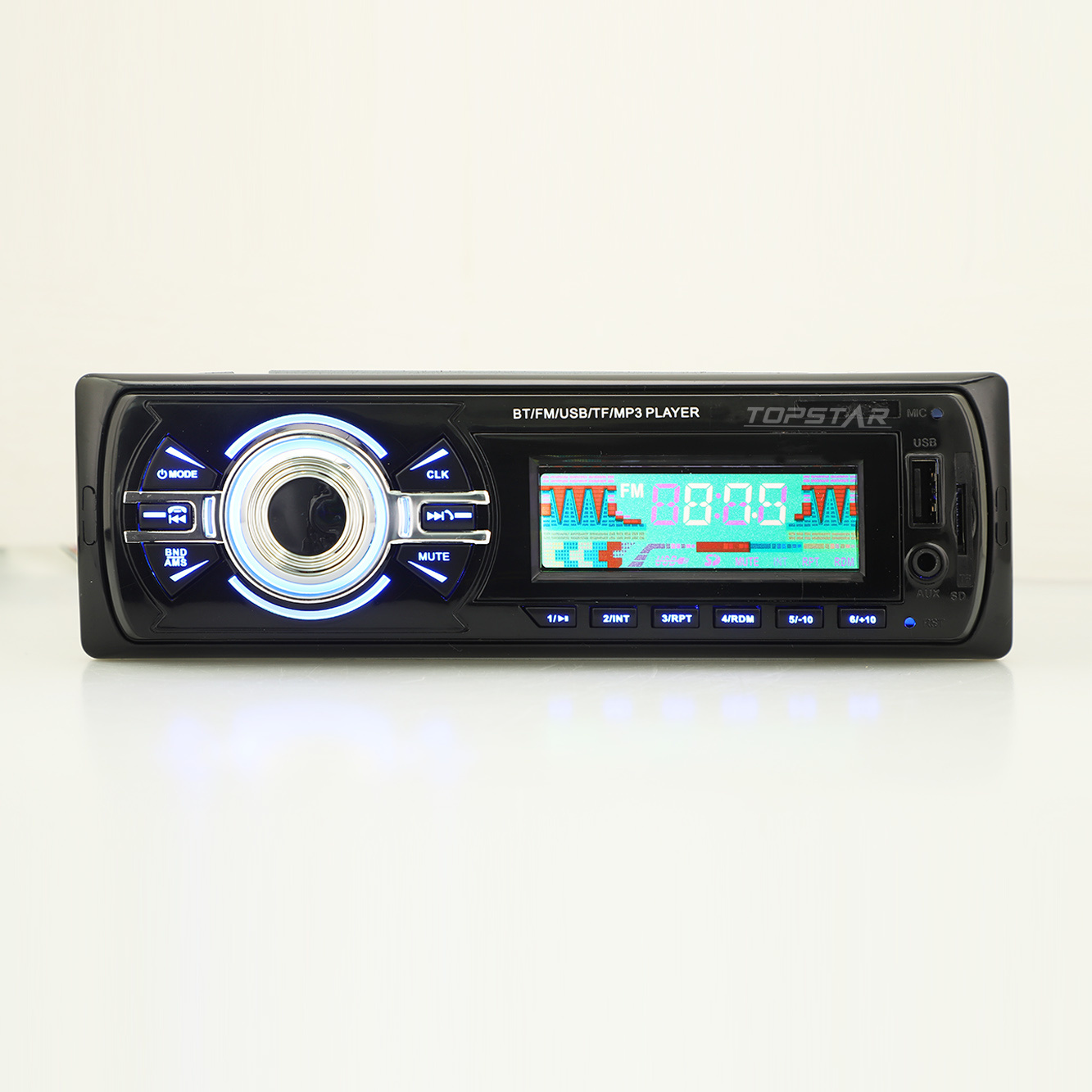 Автомобильный MP3-плеер Автомобильный видеоплеер MP3 для автомобиля Авто Стерео Автомобильный ЖК-плеер Автомобильная часть One DIN с фиксированной панелью Автомобильный плеер