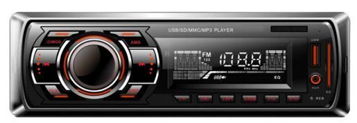 Автомобильный стерео Bluetooth FM-передатчик Аудио с фиксированной панелью Один DIN Автомобильный MP3-плеер USB-плеер