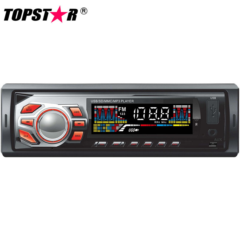 Автомобильный стерео MP3-плеер FM-передатчик Аудио Авто Аудио Один DIN Съемная панель Автомобильный MP3-плеер с FM