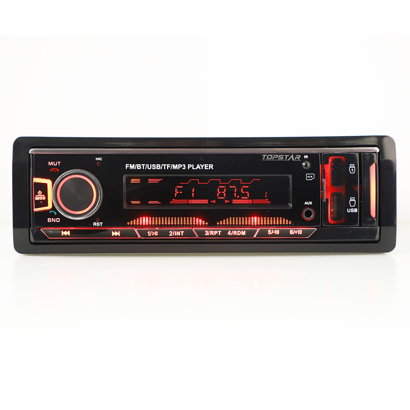 Авто Аудио Видео Аудио Автомобильный радиоприемник с фиксированной панелью Плеер Автомобильный стерео MP3-плеер Автомобильное видео Автомобильное аудио Автомобильные аксессуары Многоцветный автомобильный MP3-плеер