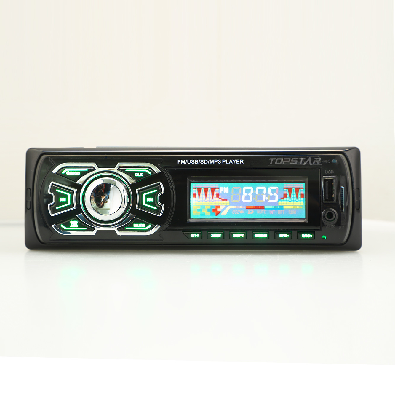 Автомобильный ЖК-плеер с фиксированной панелью, автомобильный плеер, MP3-плеер для автомобильного стерео, автомобильный MP3-плеер
