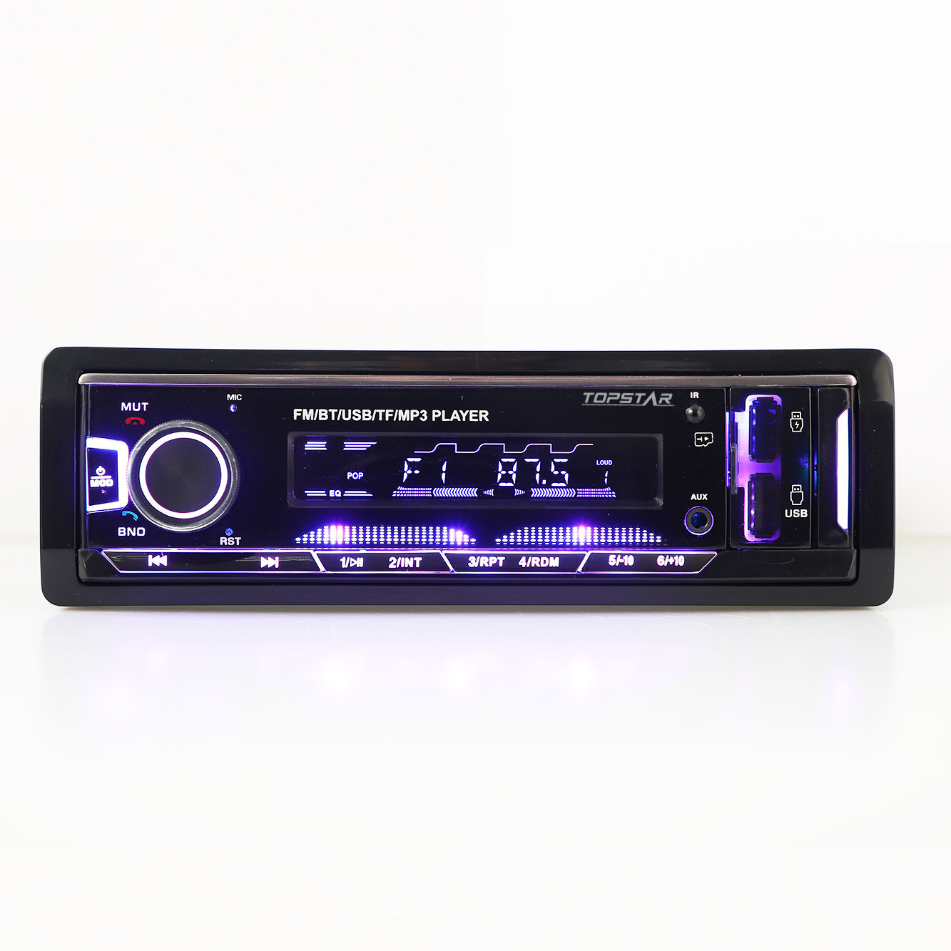 MP3-плеер Автомобильное зарядное устройство Автоаудио FM-передатчик Аудио Один DIN с фиксированной панелью Автомобильный MP3-плеер с двойным USB